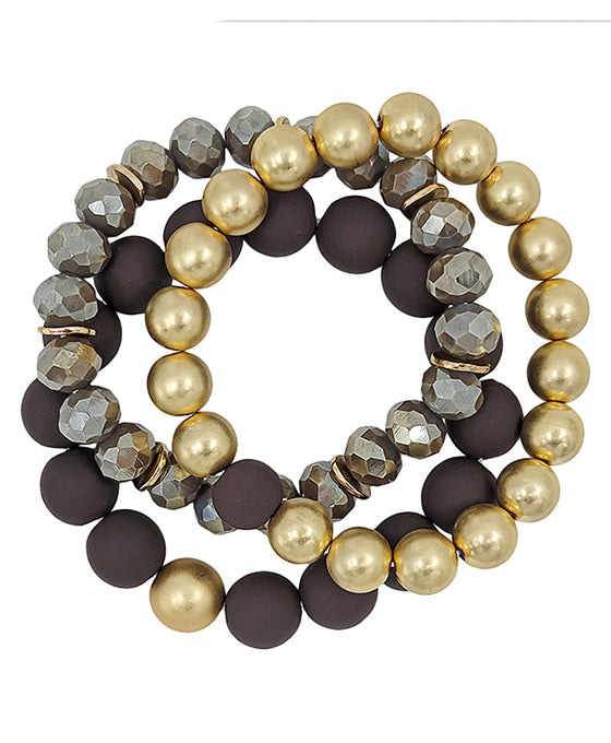 12mm Clay Ball & Beads & CCB Bracelet