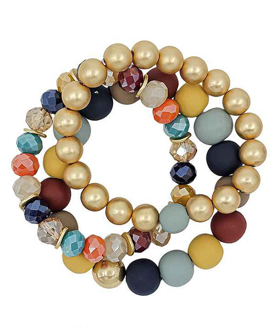 12mm Clay Ball & Beads & CCB Bracelet