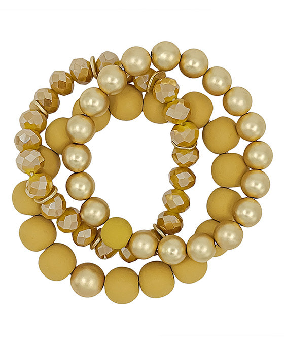 12mm Clay Ball & Beads & CCB Bracelet