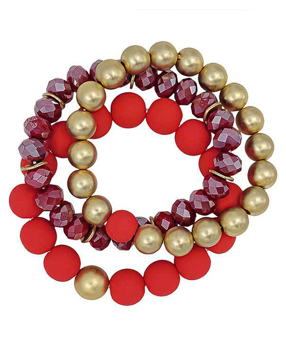12mm Clay Ball & Beads & CCB Bracelet