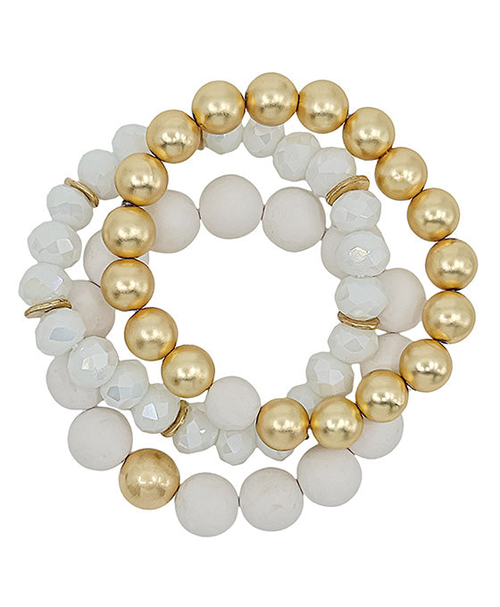 12mm Clay Ball & Beads & CCB Bracelet