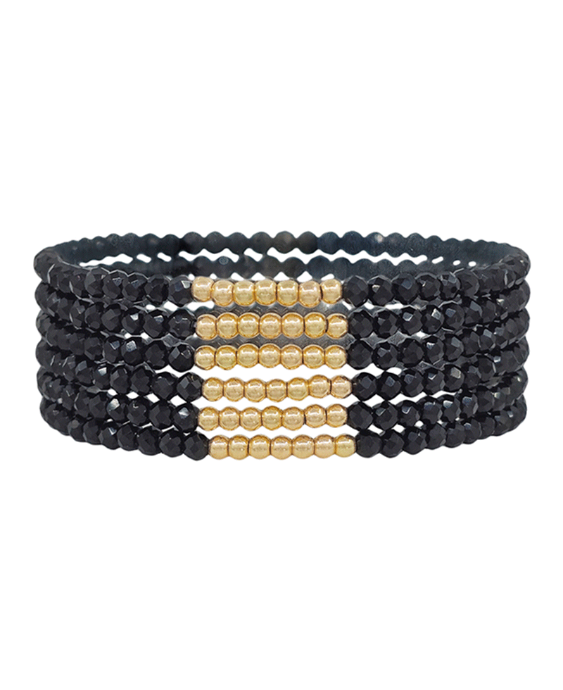 CCB Accent Beads Stretch Bracelet