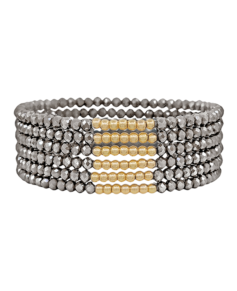 CCB Accent Beads Stretch Bracelet