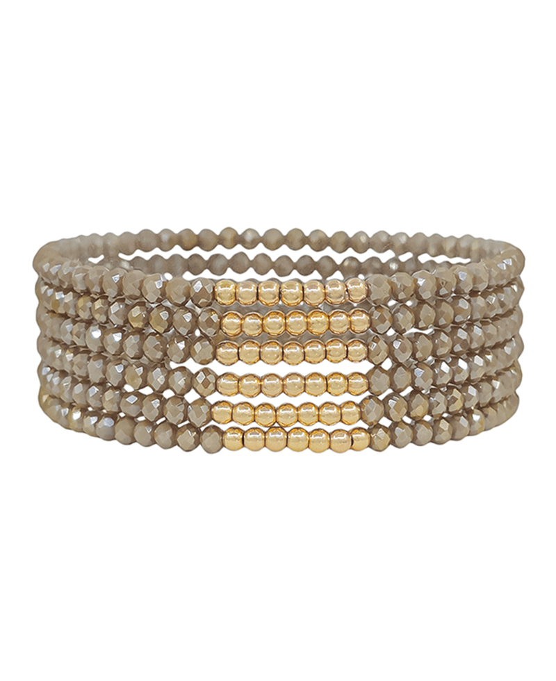 CCB Accent Beads Stretch Bracelet