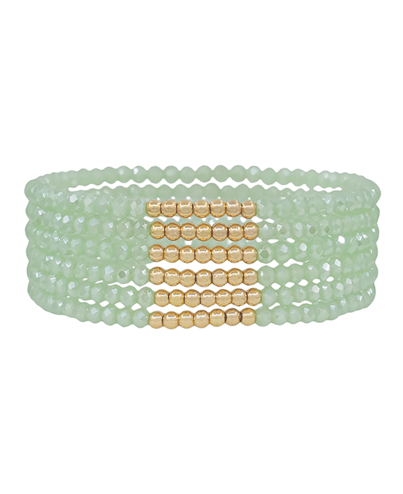 CCB Accent Beads Stretch Bracelet
