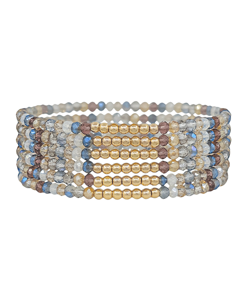 CCB Accent Beads Stretch Bracelet