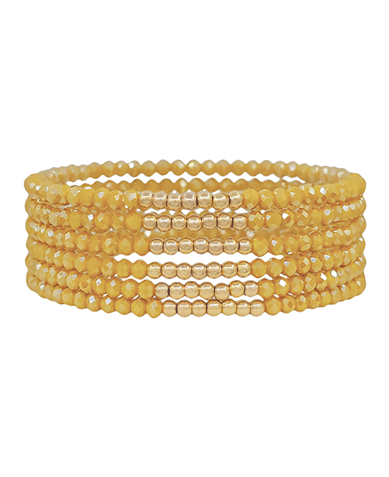 CCB Accent Beads Stretch Bracelet