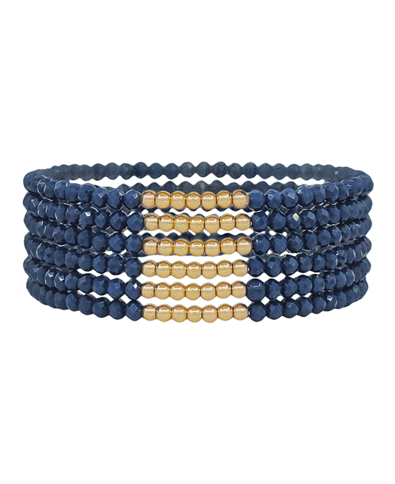CCB Accent Beads Stretch Bracelet