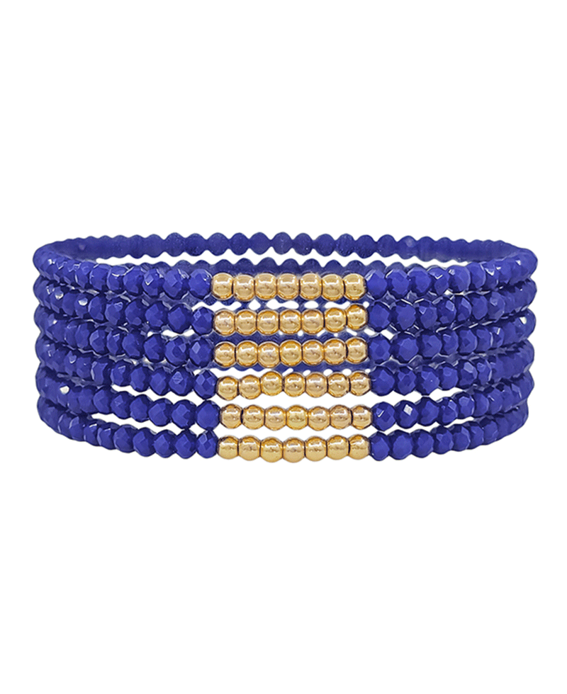 CCB Accent Beads Stretch Bracelet