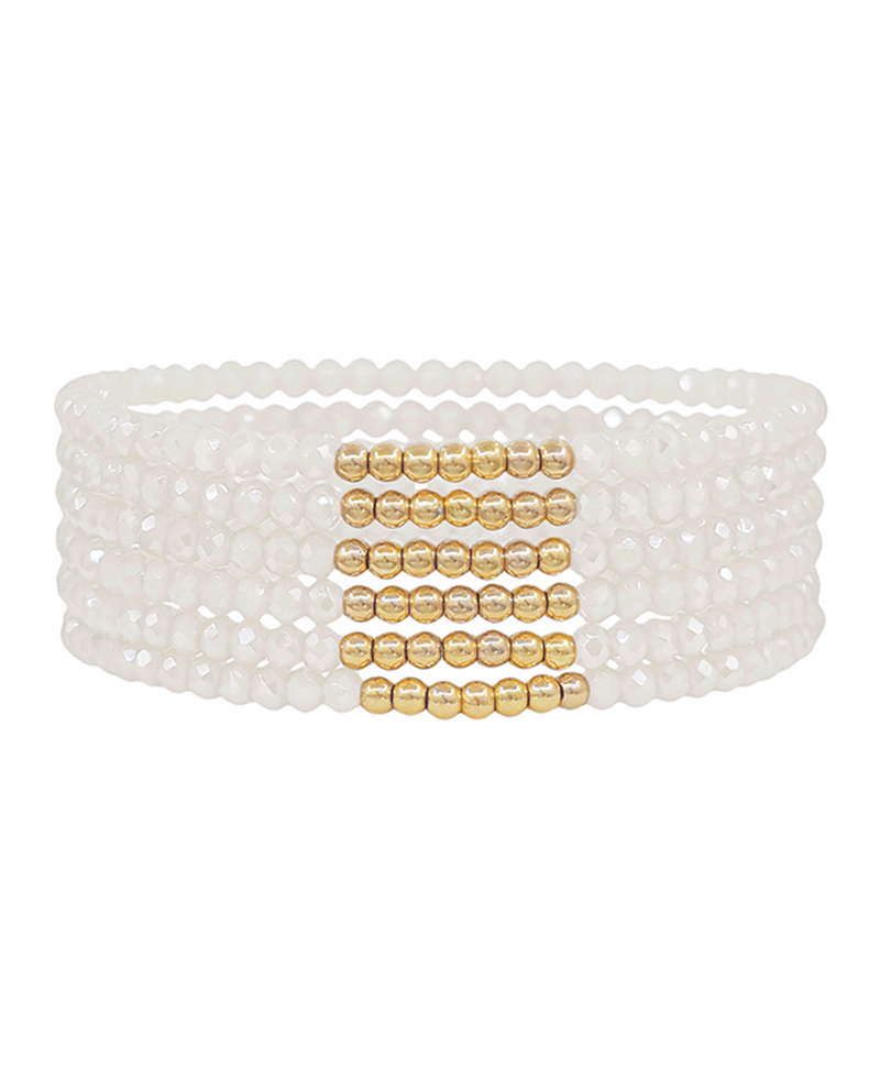 CCB Accent Beads Stretch Bracelet