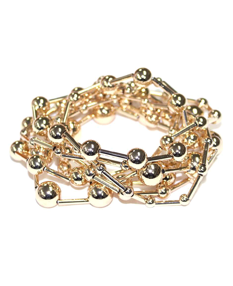 Wire Linked CCB Ball Bracelet