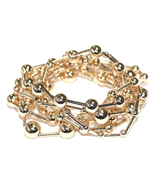 Wire Linked CCB Ball Bracelet
