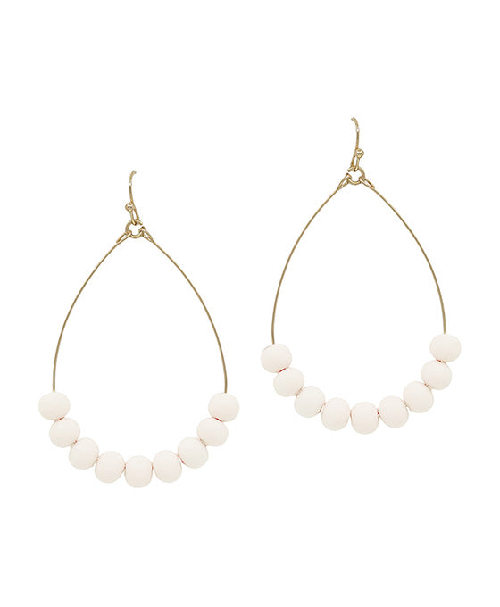 Clay Ball Teardrop Earring