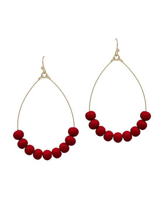 Clay Ball Teardrop Earring