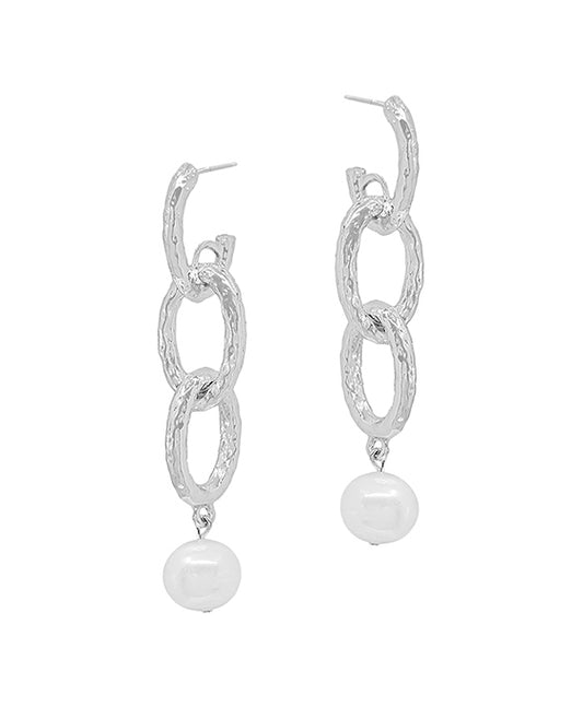 Linked Casting w/ Freshwater Pearl Earring