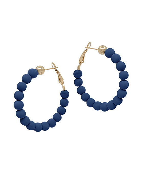 6mm Clay Ball Hoop Earring