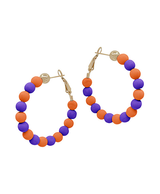 6mm Clay Ball Hoop Earring