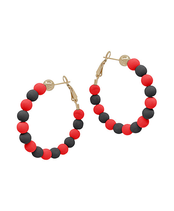 6mm Clay Ball Hoop Earring
