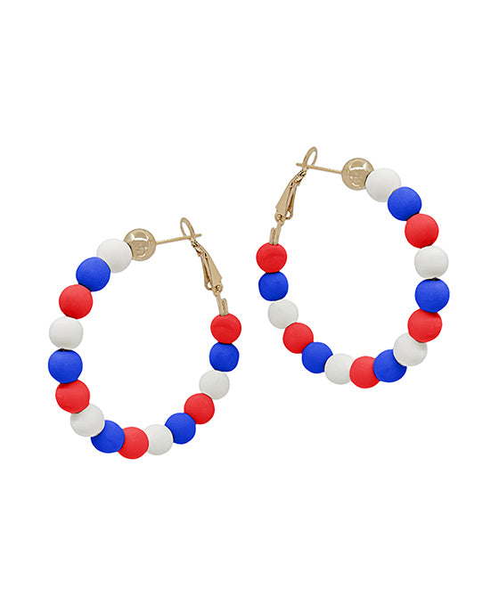 6mm Clay Ball Hoop Earring
