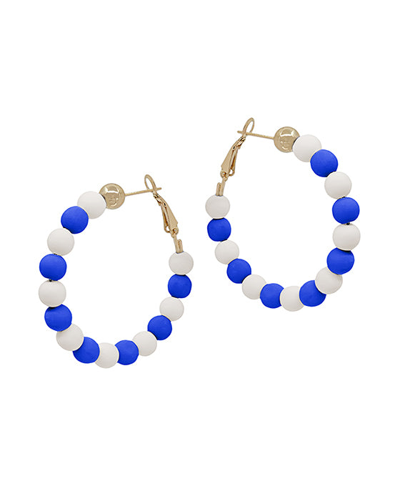 6mm Clay Ball Hoop Earring