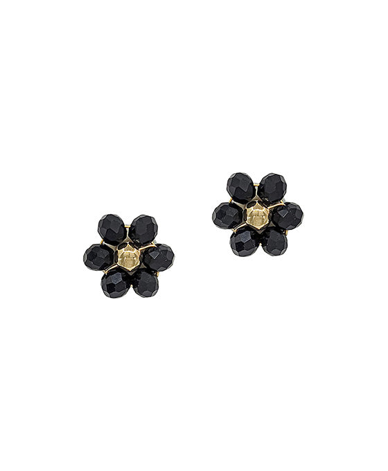 12mm Flower Beads Post Earring