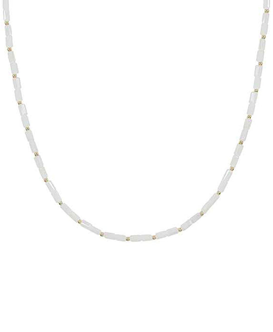 14 Inches Square Beads Choker Necklace