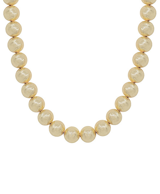 15mm Satin Ball CCB Short Necklace