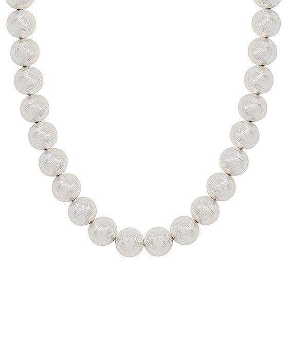 15mm Satin Ball CCB Short Necklace