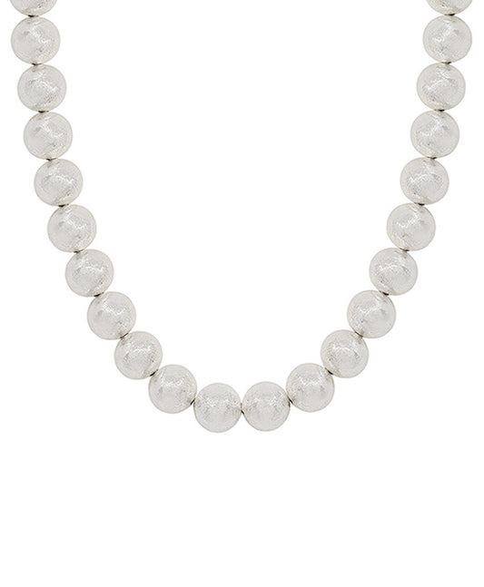 15mm Satin Ball CCB Short Necklace