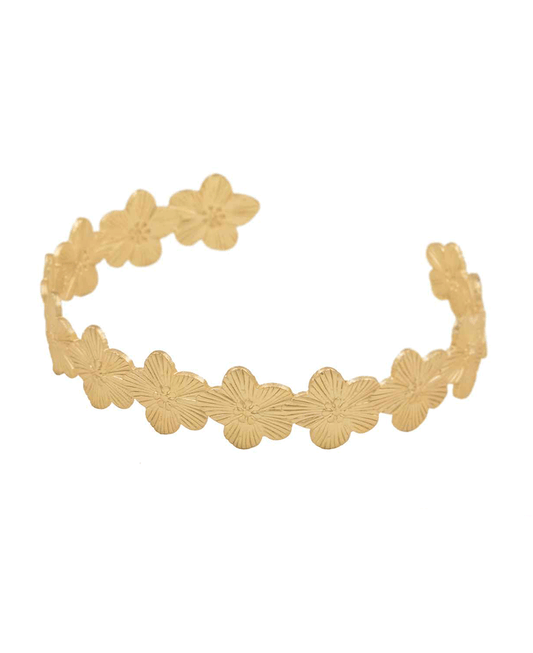 Floral Design Cuff Bracelet