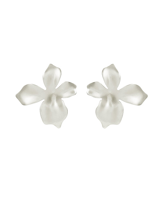 Metal Flower Post Earring
