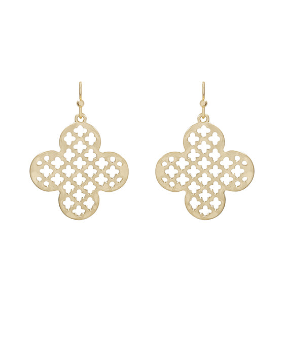 Metal Clover Earring