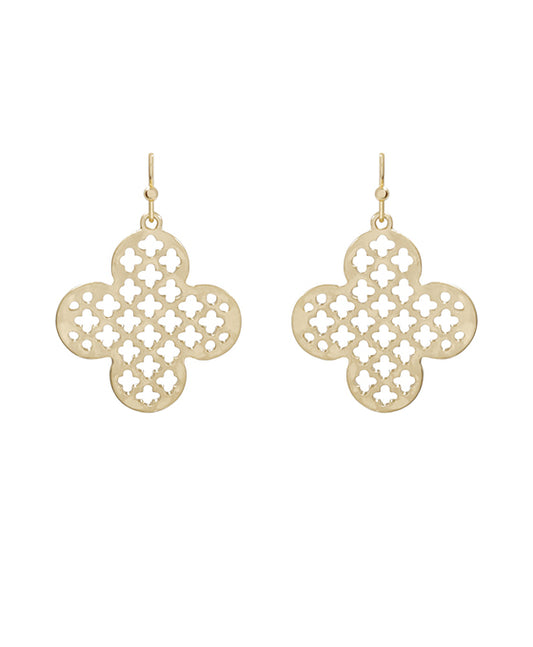 Metal Clover Earring