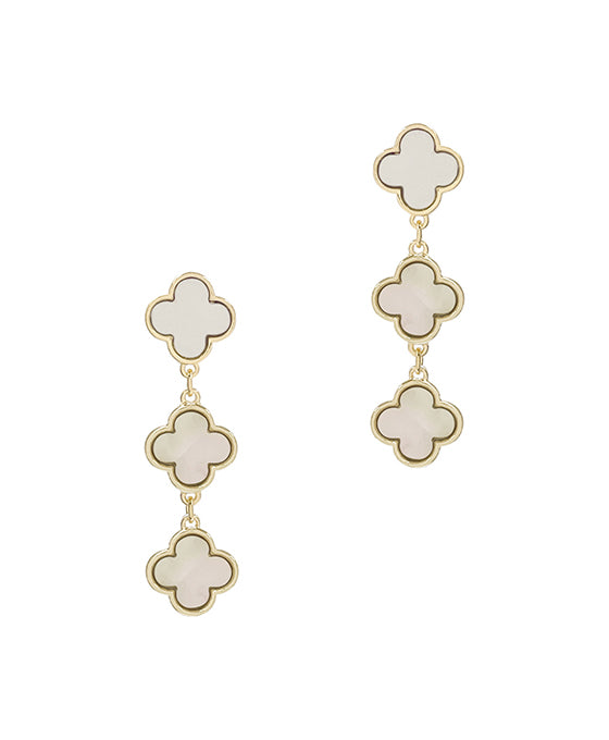 Clover Drop Earring