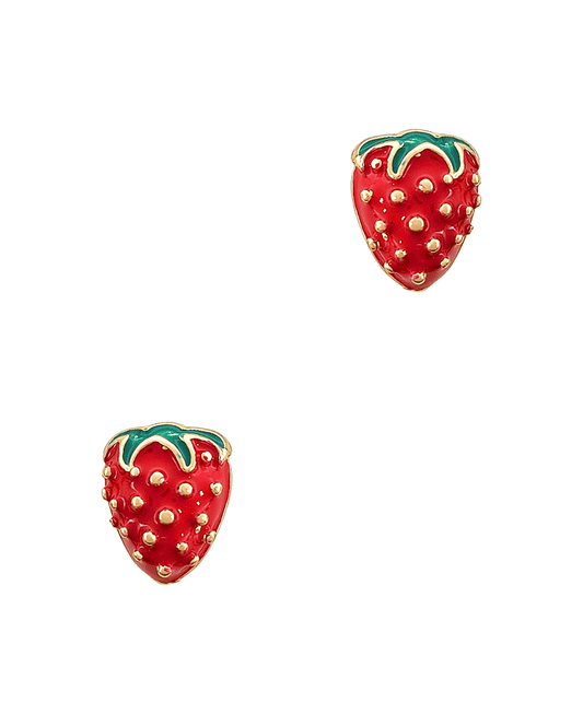 Strawberry Post Earring