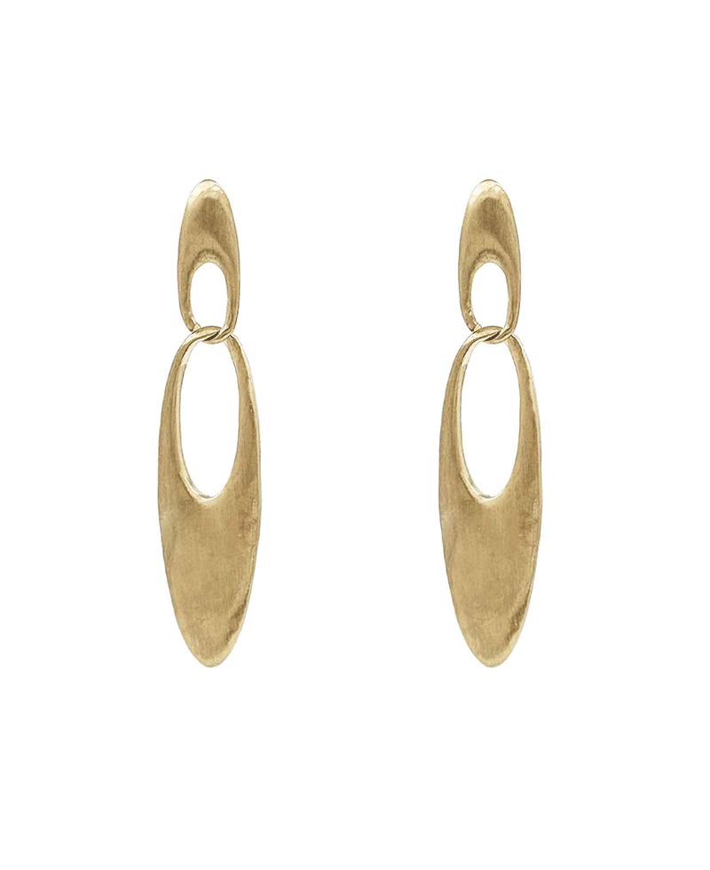 Double Oval Link Drop Earring