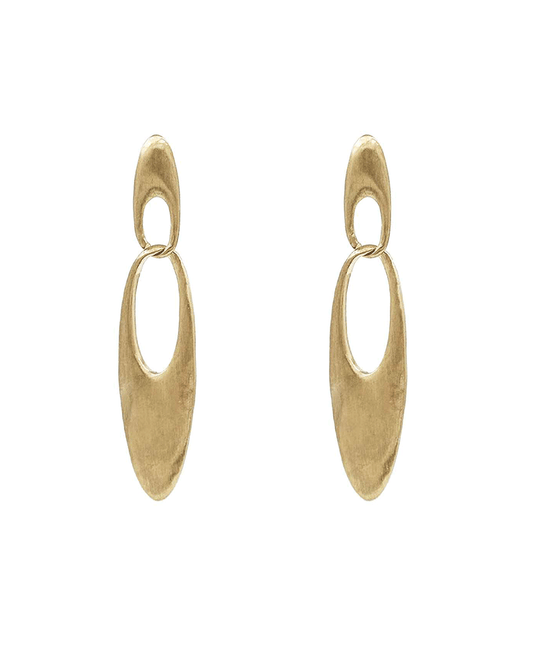 Double Oval Link Drop Earring
