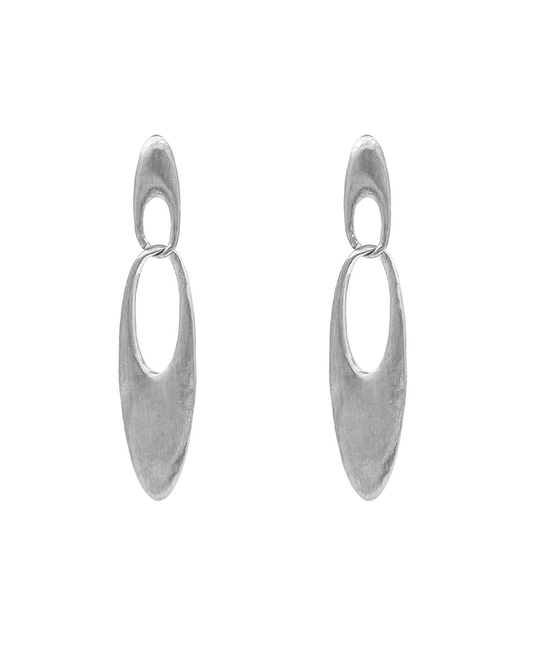 Double Oval Link Drop Earring