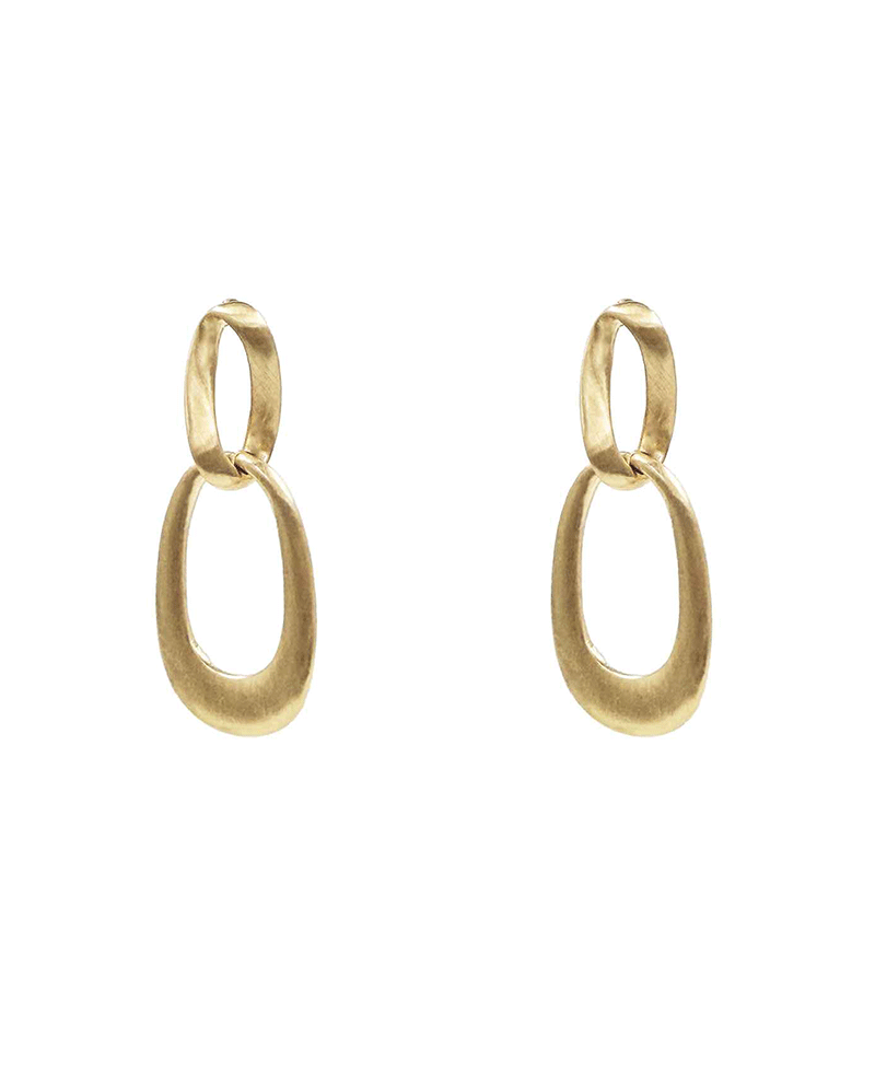 Double Oval Link Drop Earring