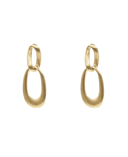 Double Oval Link Drop Earring
