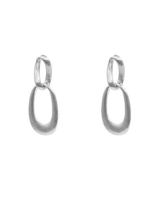 Double Oval Link Drop Earring