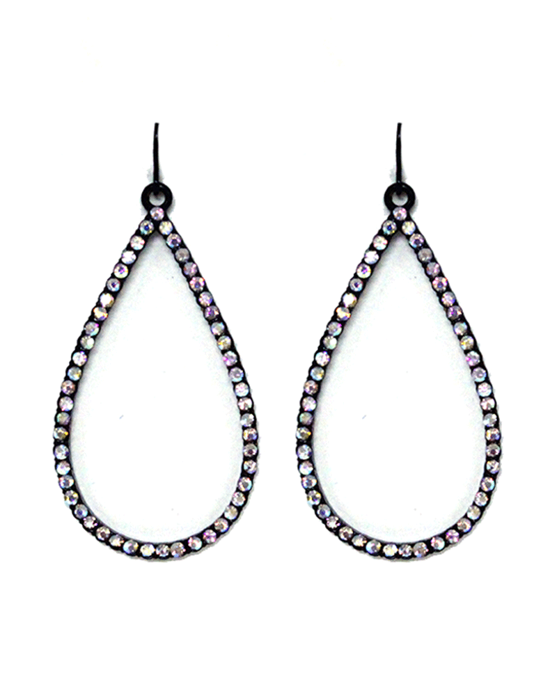 Rhinestone Teardrop Earring