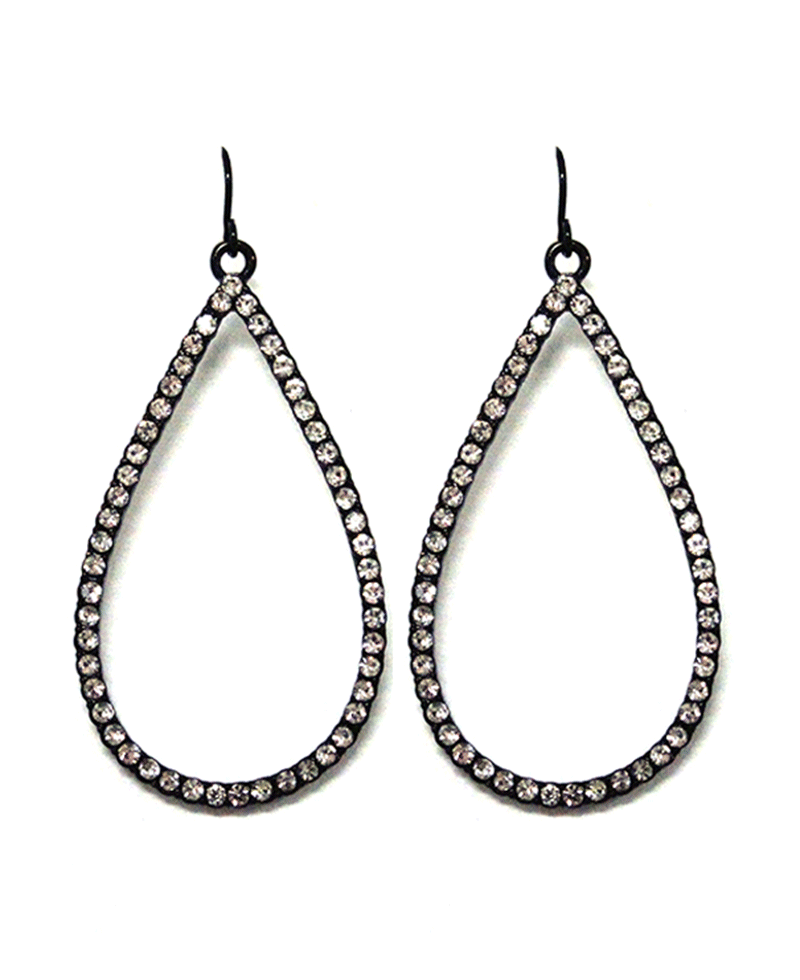 Rhinestone Teardrop Earring