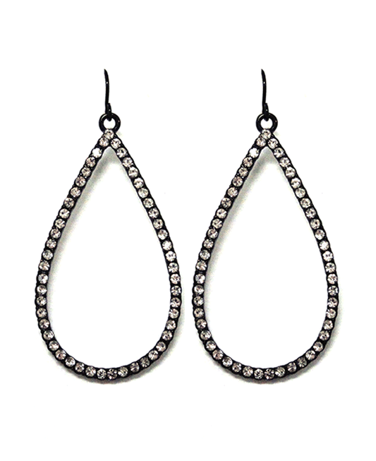 Rhinestone Teardrop Earring