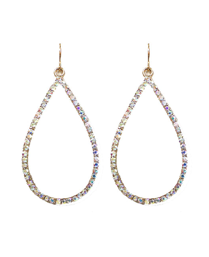 Rhinestone Teardrop Earring
