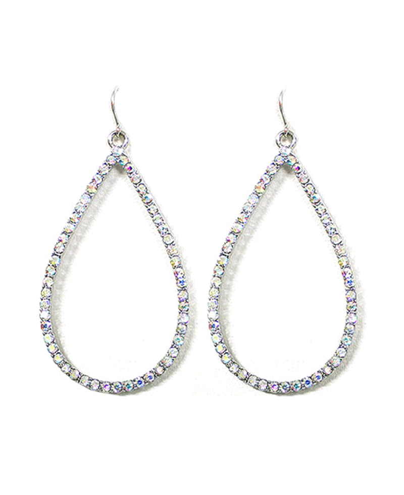 Rhinestone Teardrop Earring