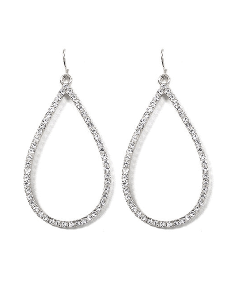 Rhinestone Teardrop Earring