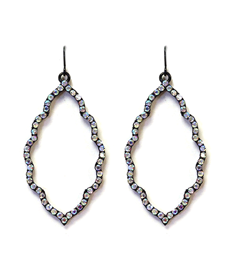 Rhinestone Cast Cloud Earring
