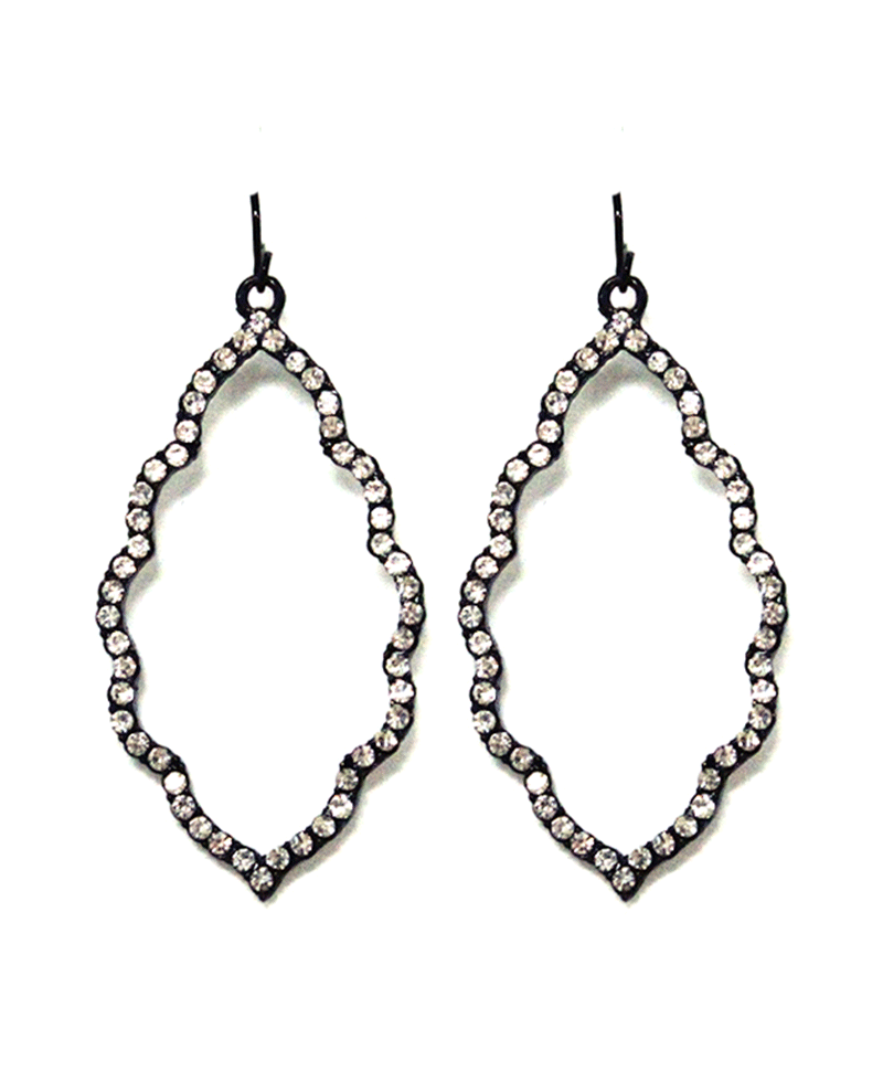 Rhinestone Cast Cloud Earring