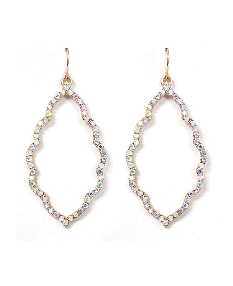 Rhinestone Cast Cloud Earring